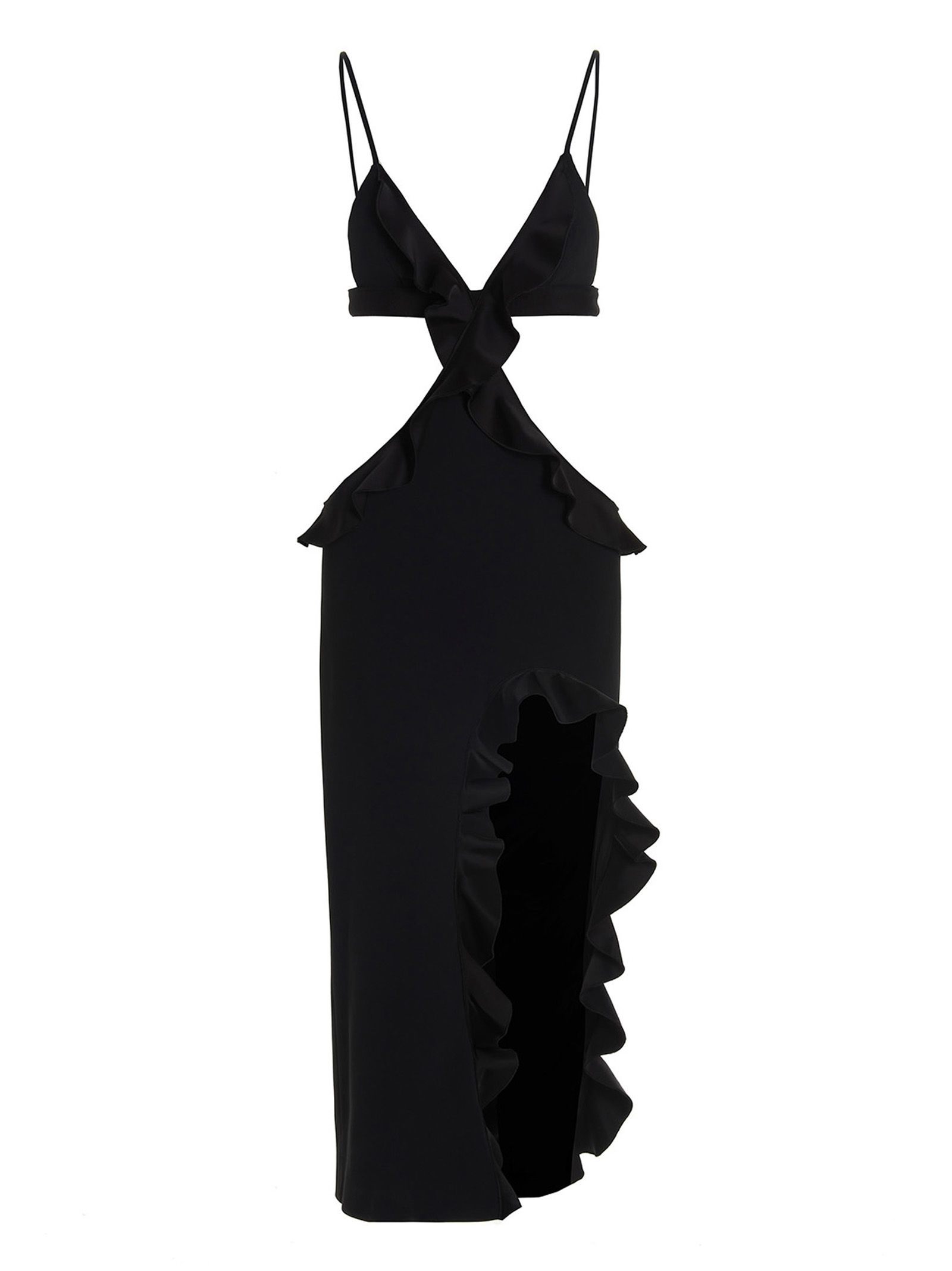 'Crossbody & Open Leg Ruffle' dress - 1